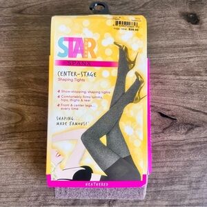 Star Power by SPANX Center Stage Shaping Heathered Tights Size A